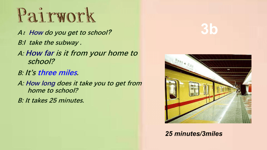 人教版七年级下册 Unit 3 How do you get to school?Section B 3a- Self Check 课件 (共24张PPT)