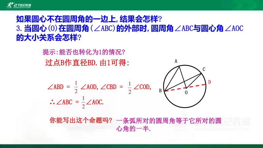3.4圆周角和圆心角的关系   课件（共25张PPT）