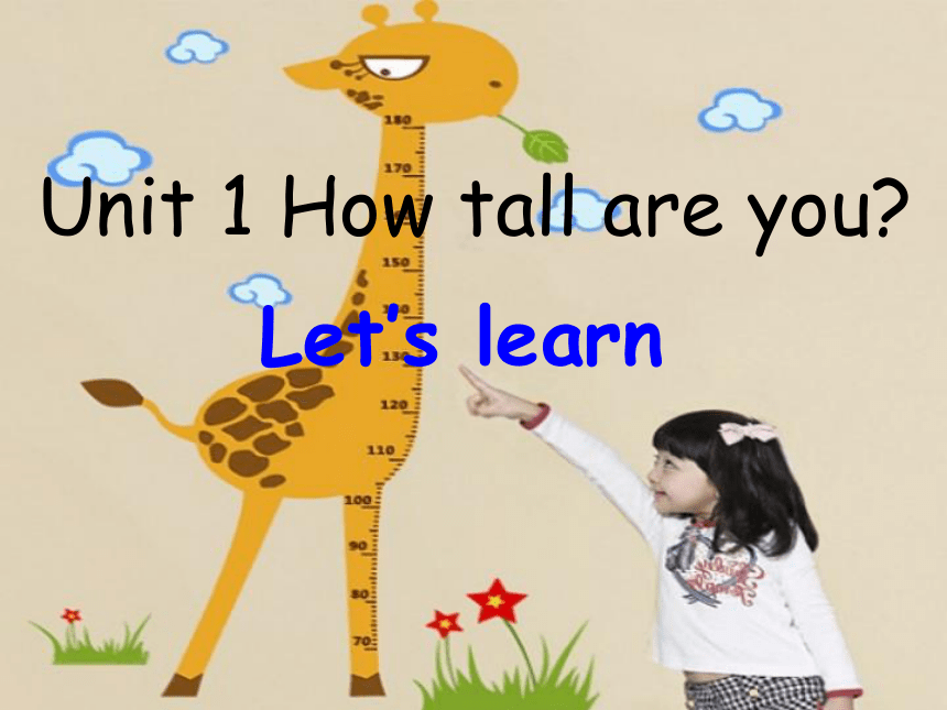 Unit 1 how tall are you？Let’s learn 课件 (共17张PPT)