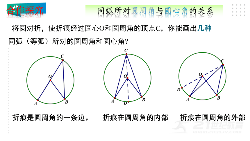 3.4.1  圆周角与圆心角的关系  课件（共21张PPT）