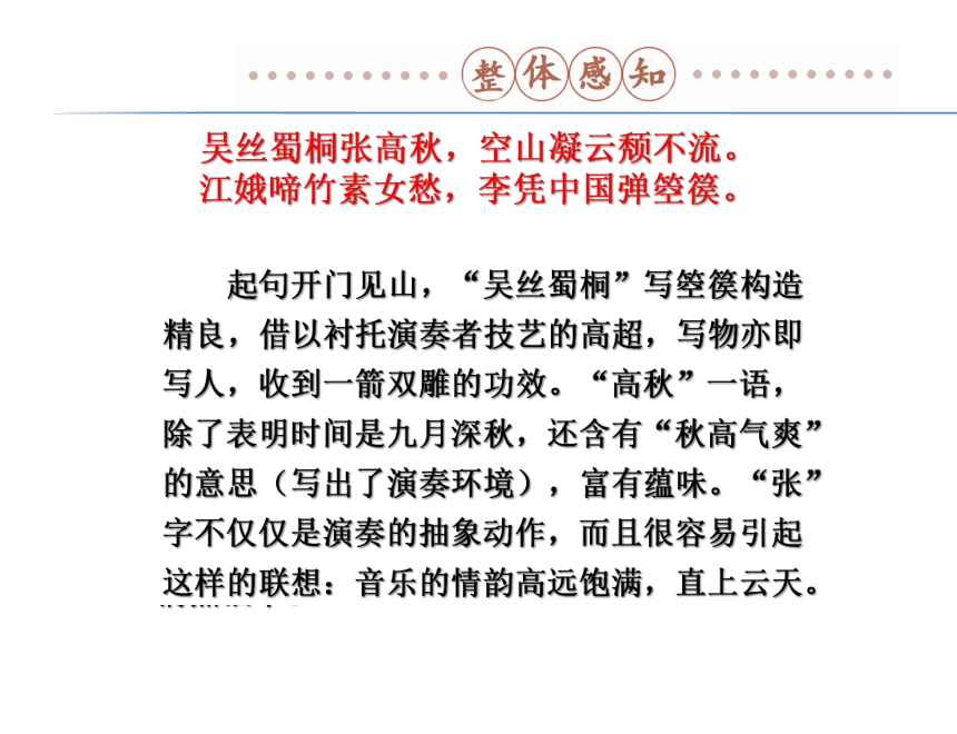 人教版高中语文选修中国古代诗歌散文欣赏：第三单元《李凭箜篌引》课件（共13 张PPT）