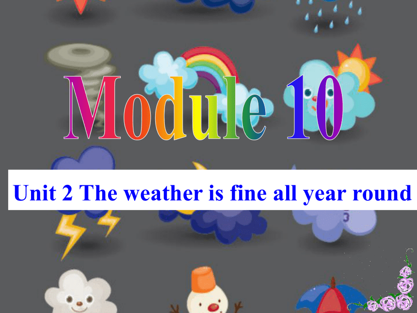 外研版八年级上册Module 10 The weather Unit 2课件(共21张PPT)