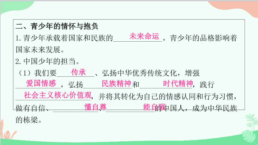 5.2  少年当自强 学案课件（23张幻灯片）