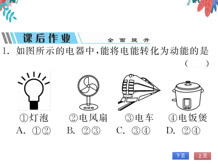 【北师大版】物理九年级全册 13.1 电能和电功  习题课件