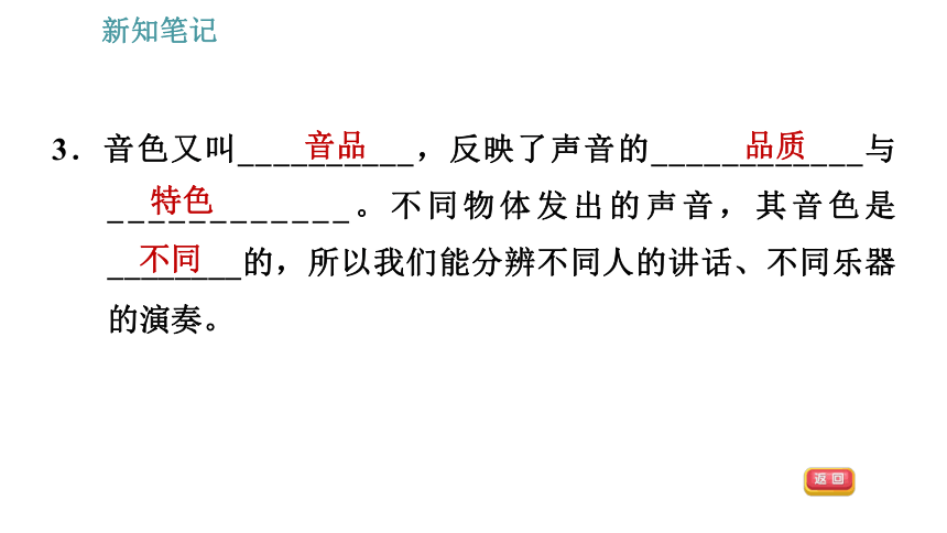 沪科版八年级上册物理习题课件 第3章 3.2.1 声音的特性（29张）