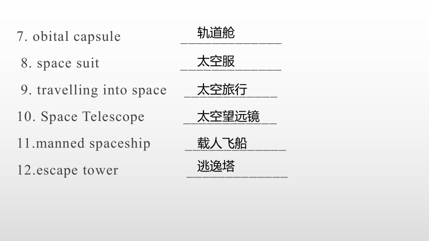 人教版（2019）必修第三册Unit 4 Space Exploration Reading languge points课件（19张）