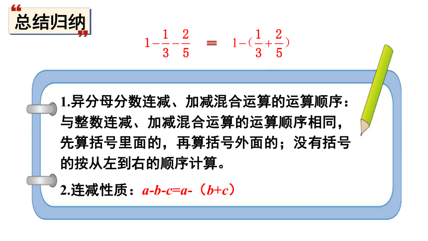 2.4.3 异分母分数加减（3）课件（21张PPT)