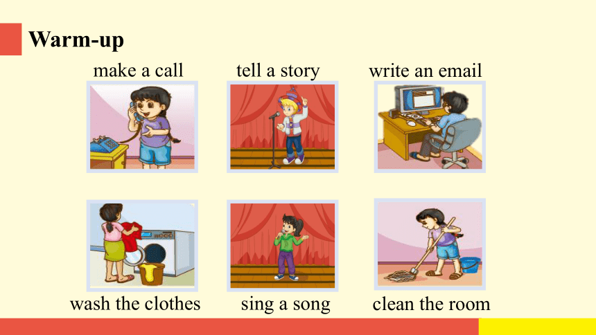 Unit 5 I'm cleaning the room  Lesson 28 课件（14张PPT)