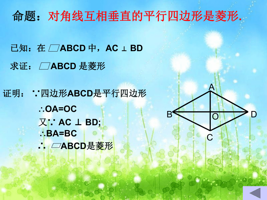 沪教版（上海）数学八年级第二学期-22.3  菱  形（2） 课件（共14张ppt）