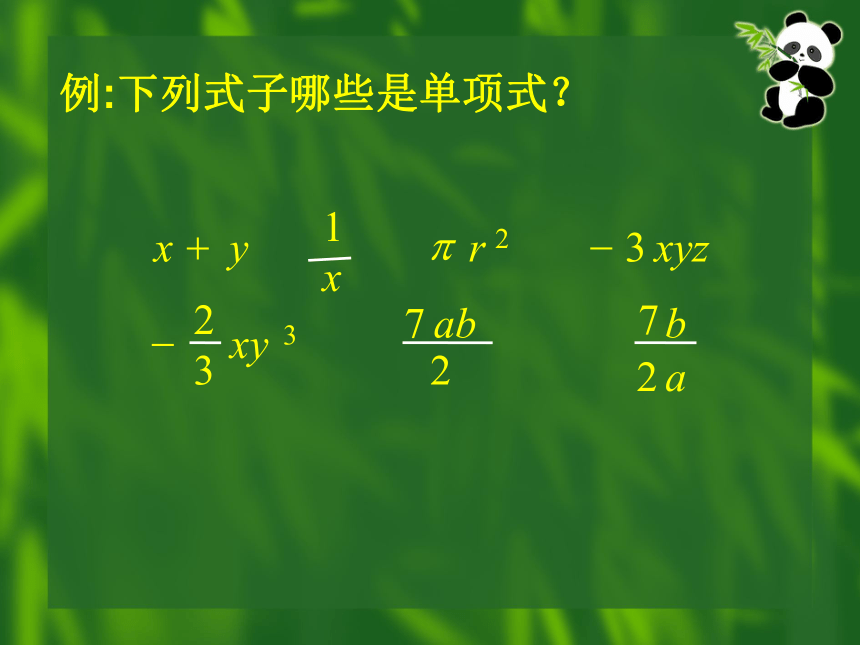 人教版数学七年级上册2.1.1 整式---单项式 课件(共37张PPT)