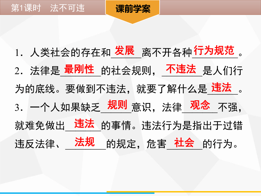 5.1 法不可违 学案课件（42张ppt)