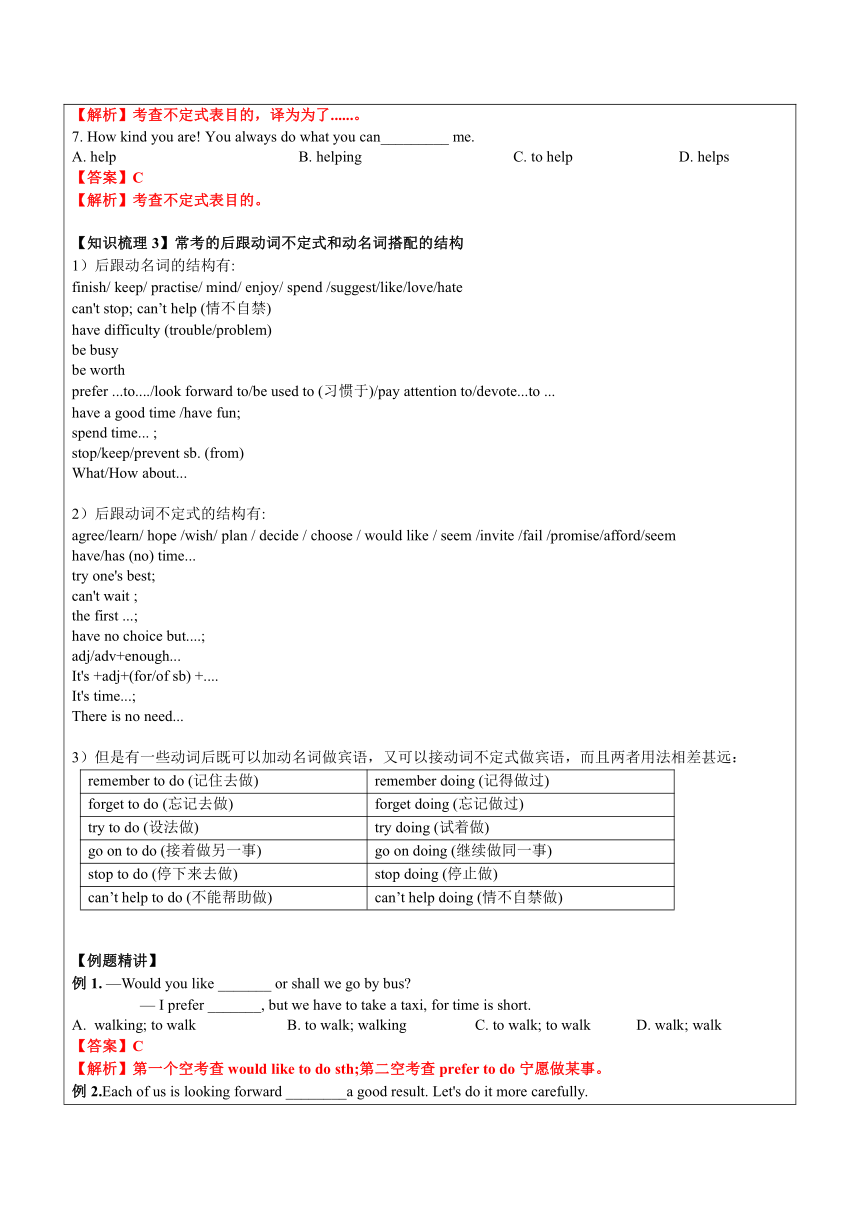 2023年安徽省中考英语总复习一轮复习：第3讲-非谓语动词-教案