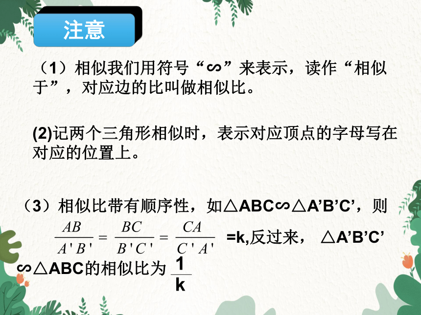 人教版九年级下册27.2.1  相似三角形的判定（第1课时 ） 课件(共15张PPT)