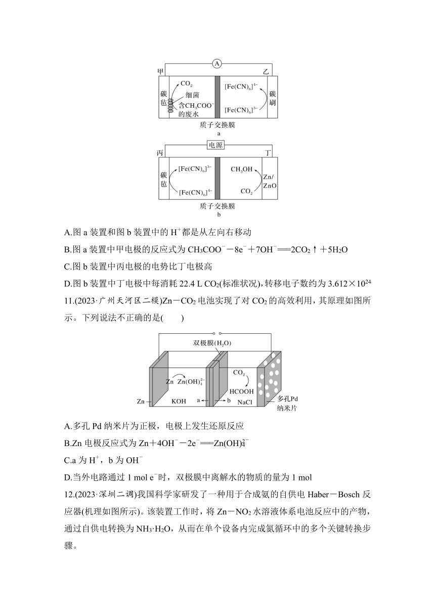 选择题突破六　电化学  专项特训（含解析）2024年高考化学二轮复习