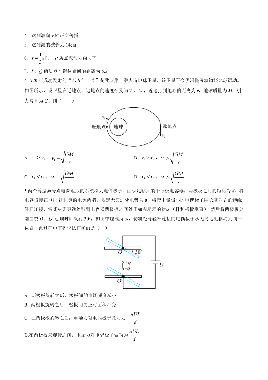 2023届天津市普通高中学业水平等级性考试考前适应性模拟物理试卷(一)（5月）（含答案）