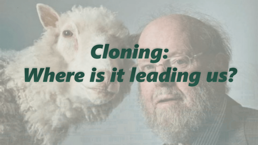 人教版（新课程标准）选修八 Unit 2 Cloning Reading课件（25张PPT）