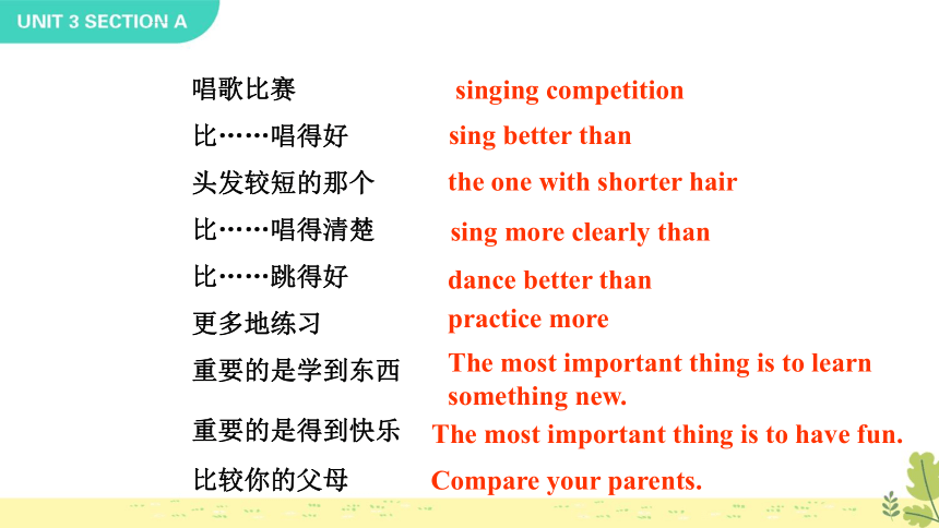 Unit 3 I‘m more outgoing than my sister Section A Grammar Focus-3c课件(共50张PPT)