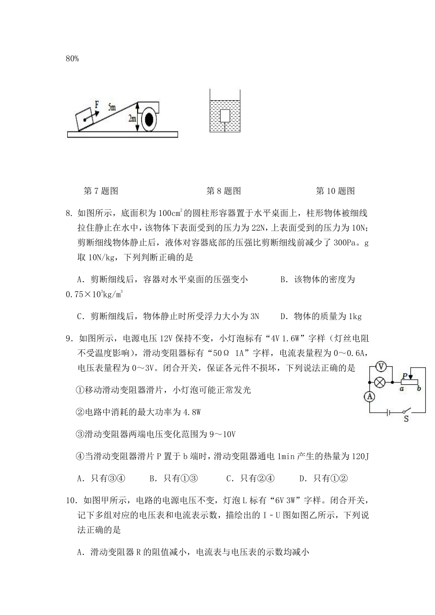 2023年四川省中考二模物理试题（无答案）