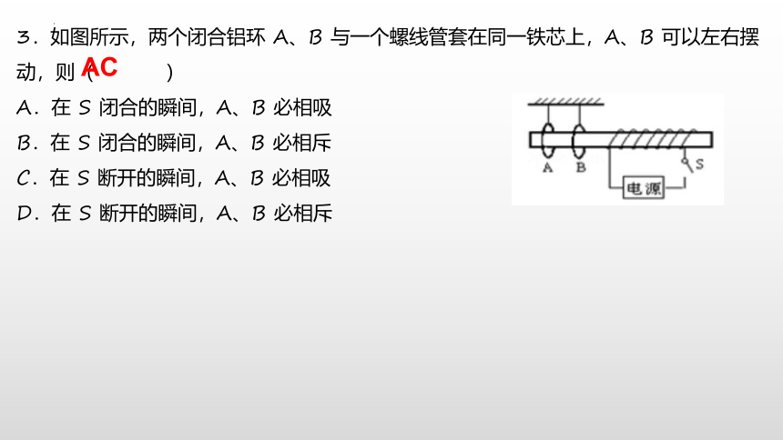 2.1 楞次定律拔高 课件(共25张PPT)