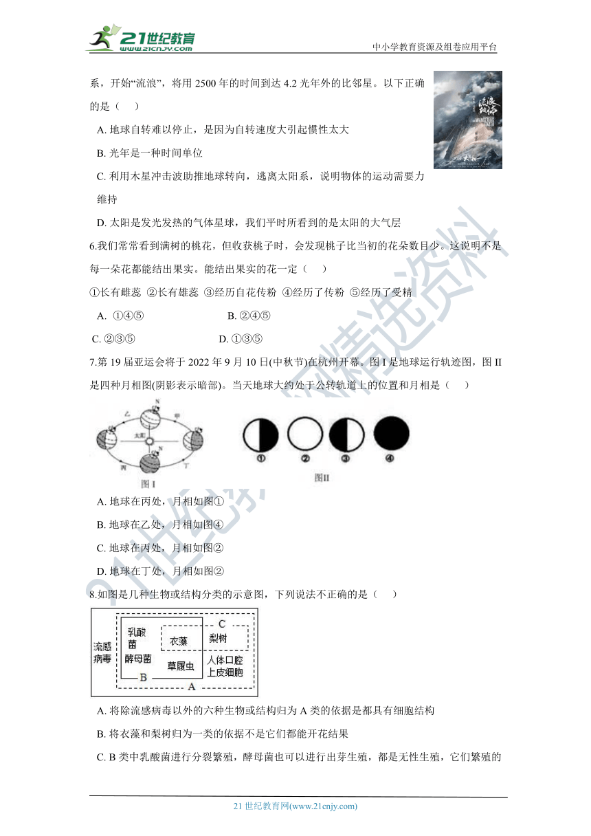 2021年浙教版七年级下册科学期末复习-提分抢先练21（含答案）