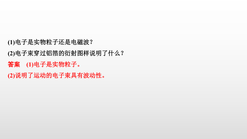 鲁科版（2019）高中物理 选择性必修第三册 第6章 第2节 实物粒子的波粒二象性课件21张PPT