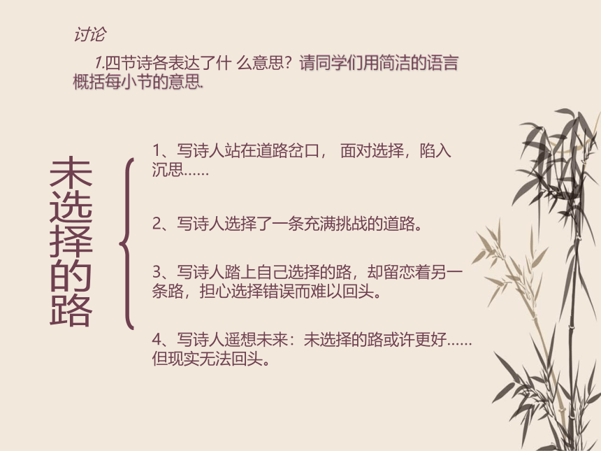 20 外国诗二首——未选择的路 课件（共32张PPT）