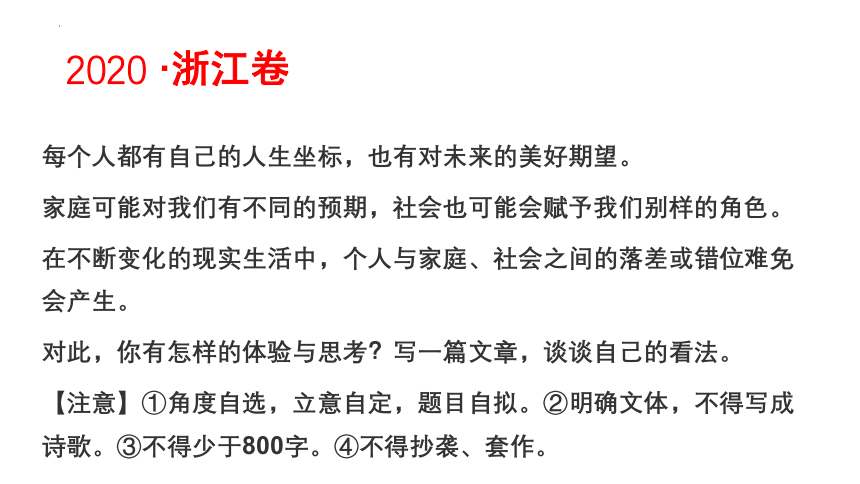 2023届高考语文作文专项复习之关键词：审题 课件(共60张PPT)