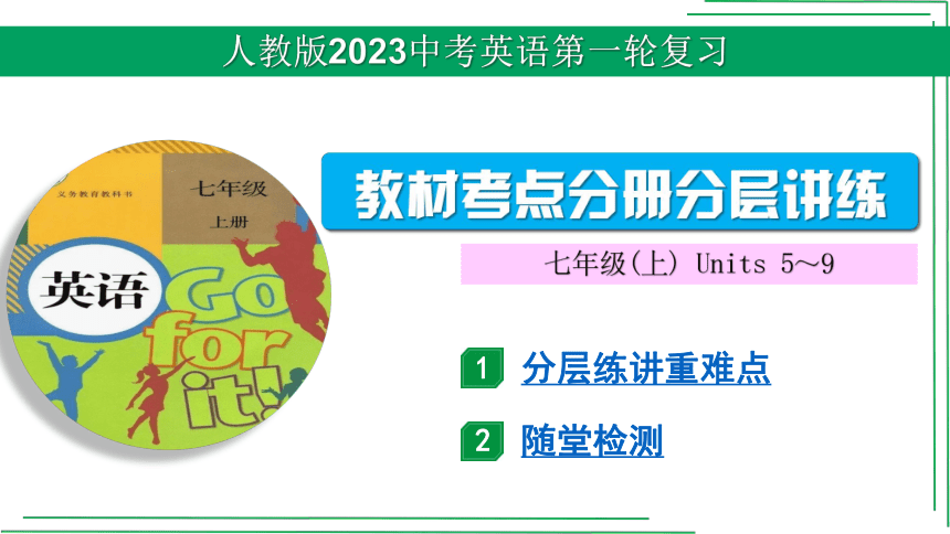 【人教2023中考英语一轮复习课件】教材考点分册分层讲练02.  七(上) Units 5～9