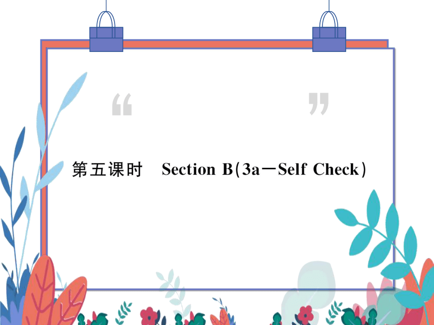 Unit 7 Will people have robots 第五课时SectionB（3a-SelfCheck）习题课件