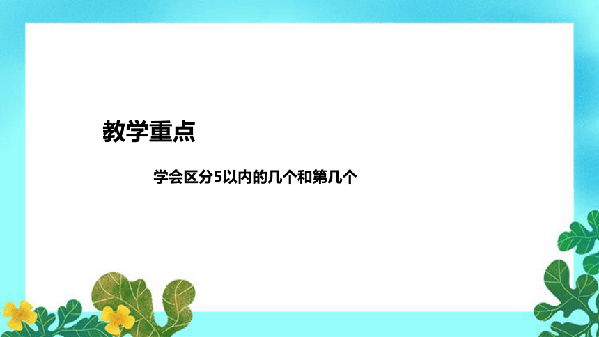 人教版小学数学一年上册《第几》说课稿（附反思、板书）课件(共33张PPT)