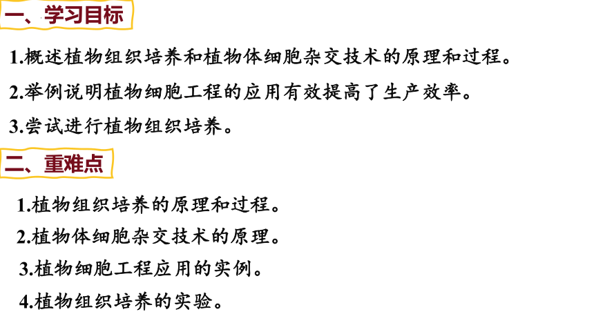 2.1 植物细胞工程(共87张PPT)课件-2023-2024学年高二生物（人教版2019选择性必修3）