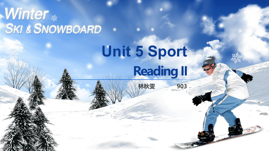 Unit 5 Sport Reading II 课件(共24张PPT)
