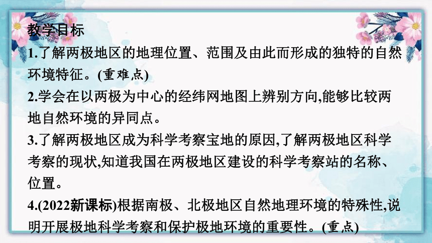 人教版七年级地理下册第十章  极地地区 习题课件 (共23张PPT)