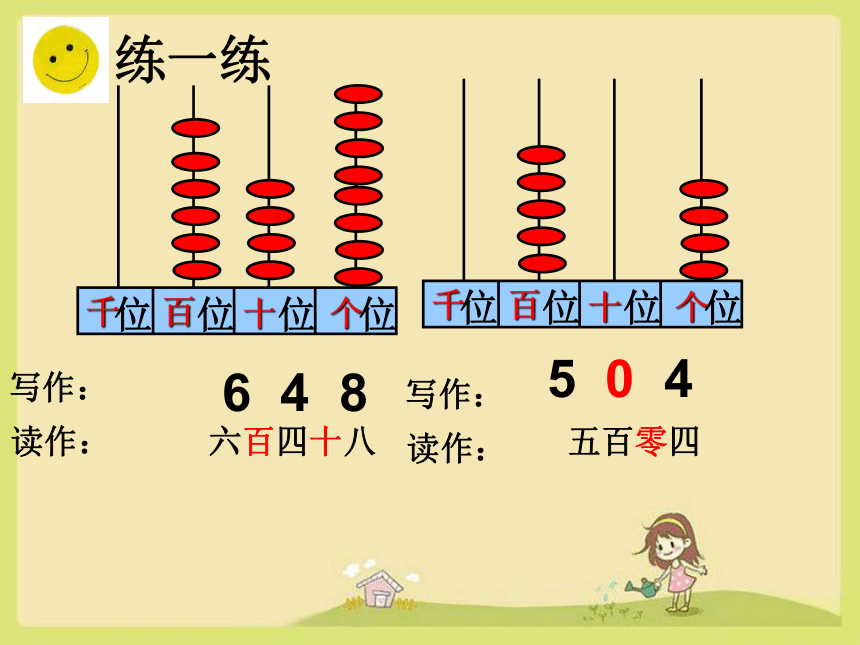 人教版二年级下册数学千以内数的读与写（课件）(共16张PPT)