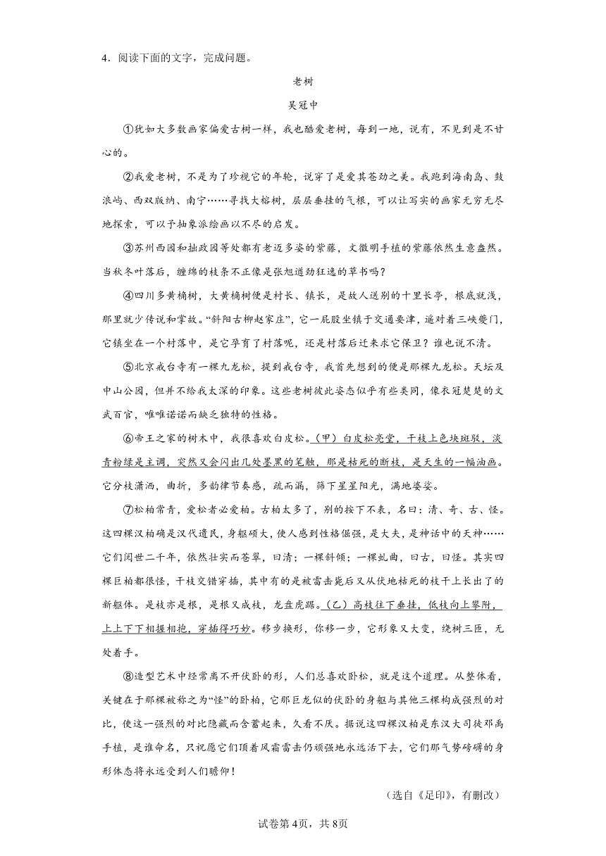 2023年广西壮族自治区南宁市中考模拟语文试题（含解析）