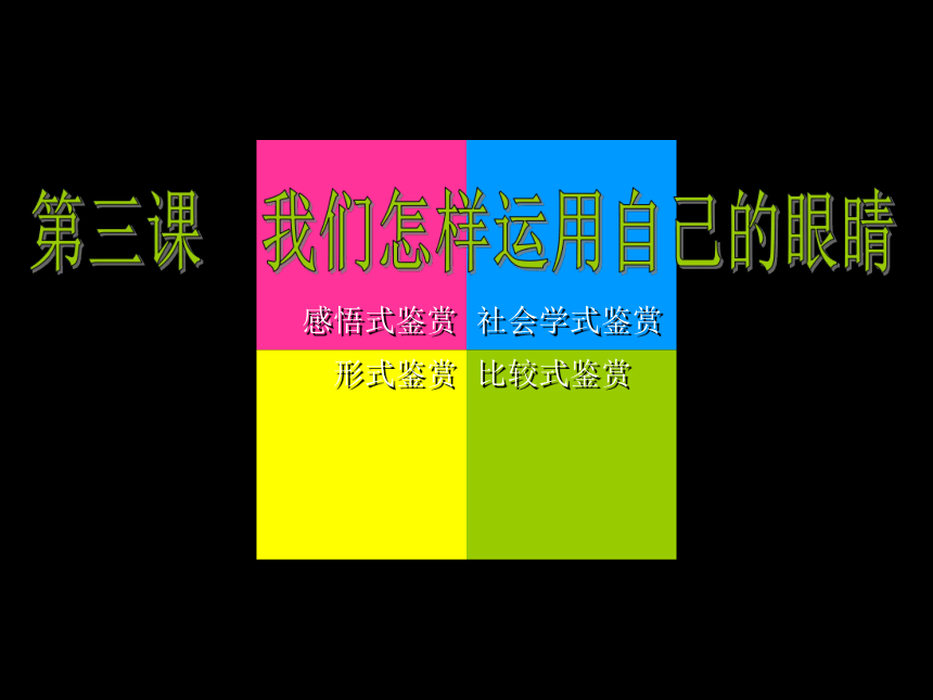 湘美版美术鉴赏高中1.3《我们怎样运用自己的眼睛》(42张PPT)