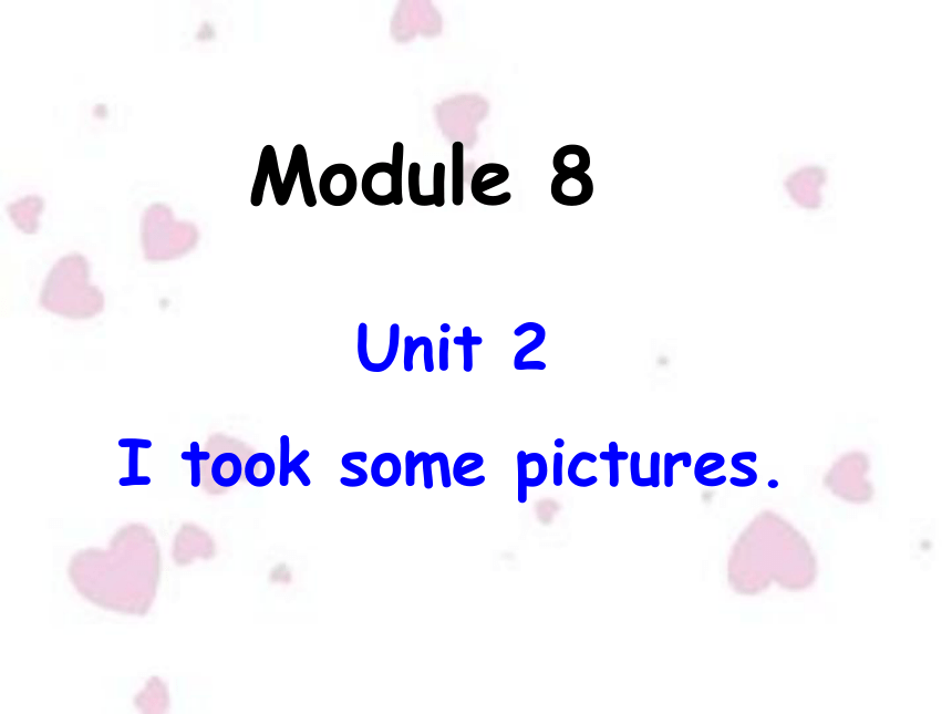 Module 8 Unit 2 I took some pictures课件（共25张PPT）