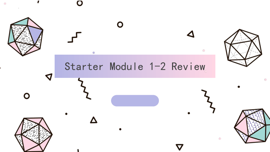 Starter Modules1-2 My teacher and my friends & My English lesson 复习课件2022-2023学年外研版七年级英语上册（共35张PPT）