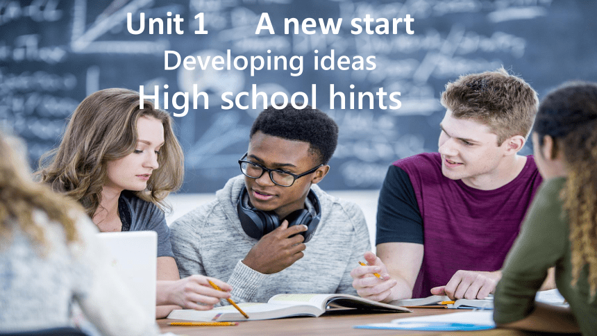外研版（2019）必修第一册 Unit 1 A New Start Developing ideas 课件 （29张PPT）
