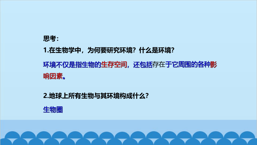 人教版生物七年级上册 第一单元第二章第一节 生物与环境的关系课件(共21张PPT)