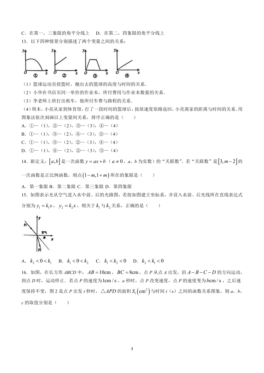 河北省石家庄市栾城区石家庄市第四十八中学2023-2024学年八年级下学期期中数学试题(含答案)