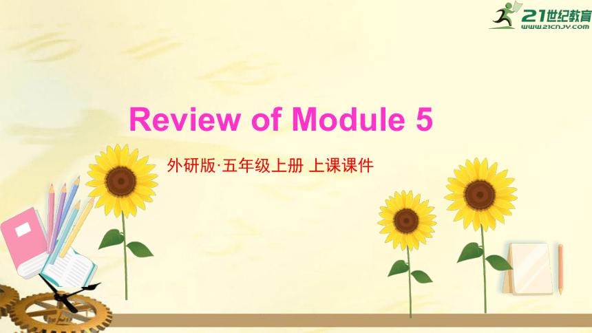 外研版五年级英语上册  Review of Module 5 课件(共33张PPT)