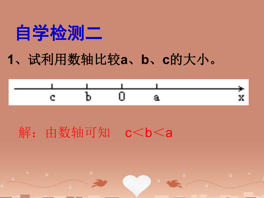 华东师大版七上数学 2.5有理数的大小比较 课件(共13张PPT)