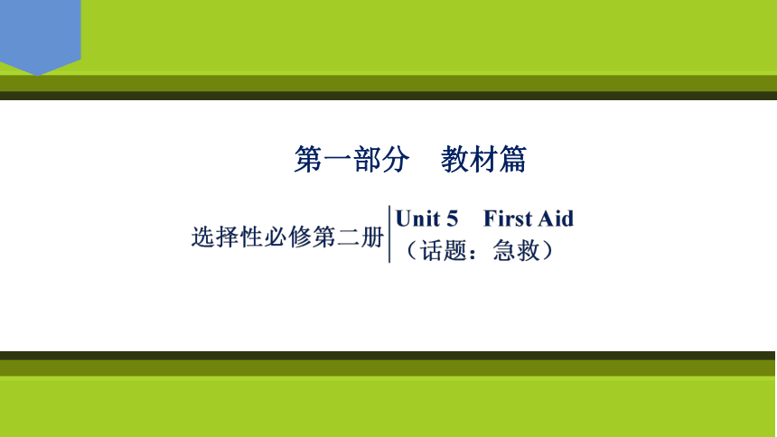 2023届高考一轮复习单元词汇短语复习：人教版（2019）选择性必修二Unit 5  First  Aid（62张PPT）