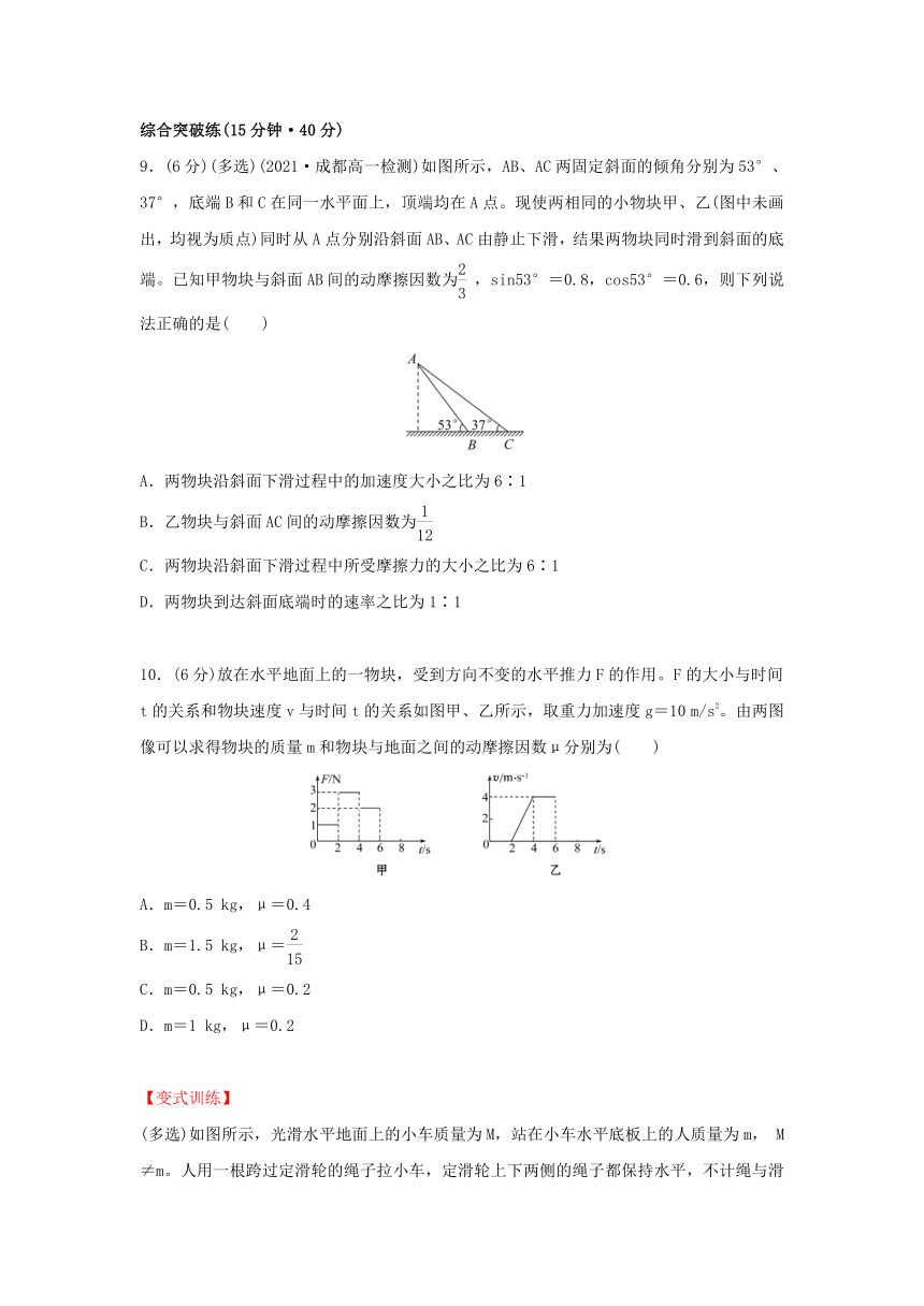 4.6 牛顿运动定律的应用（含解析）