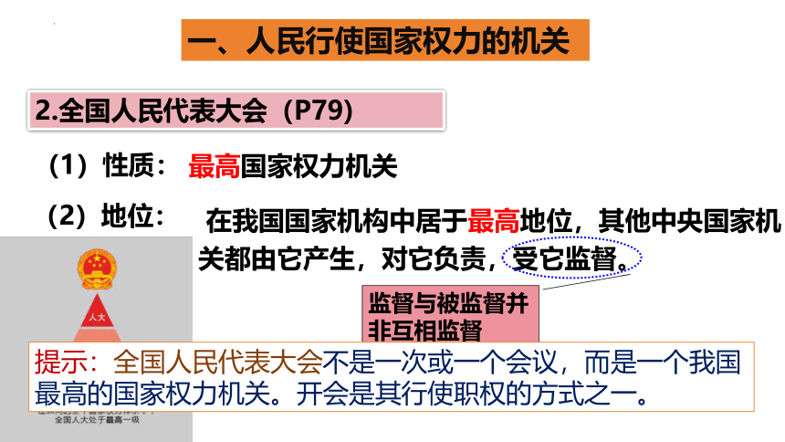 6.1 国家权力机关 课件(共23张PPT)-2023-2024学年统编版道德与法治八年级下册