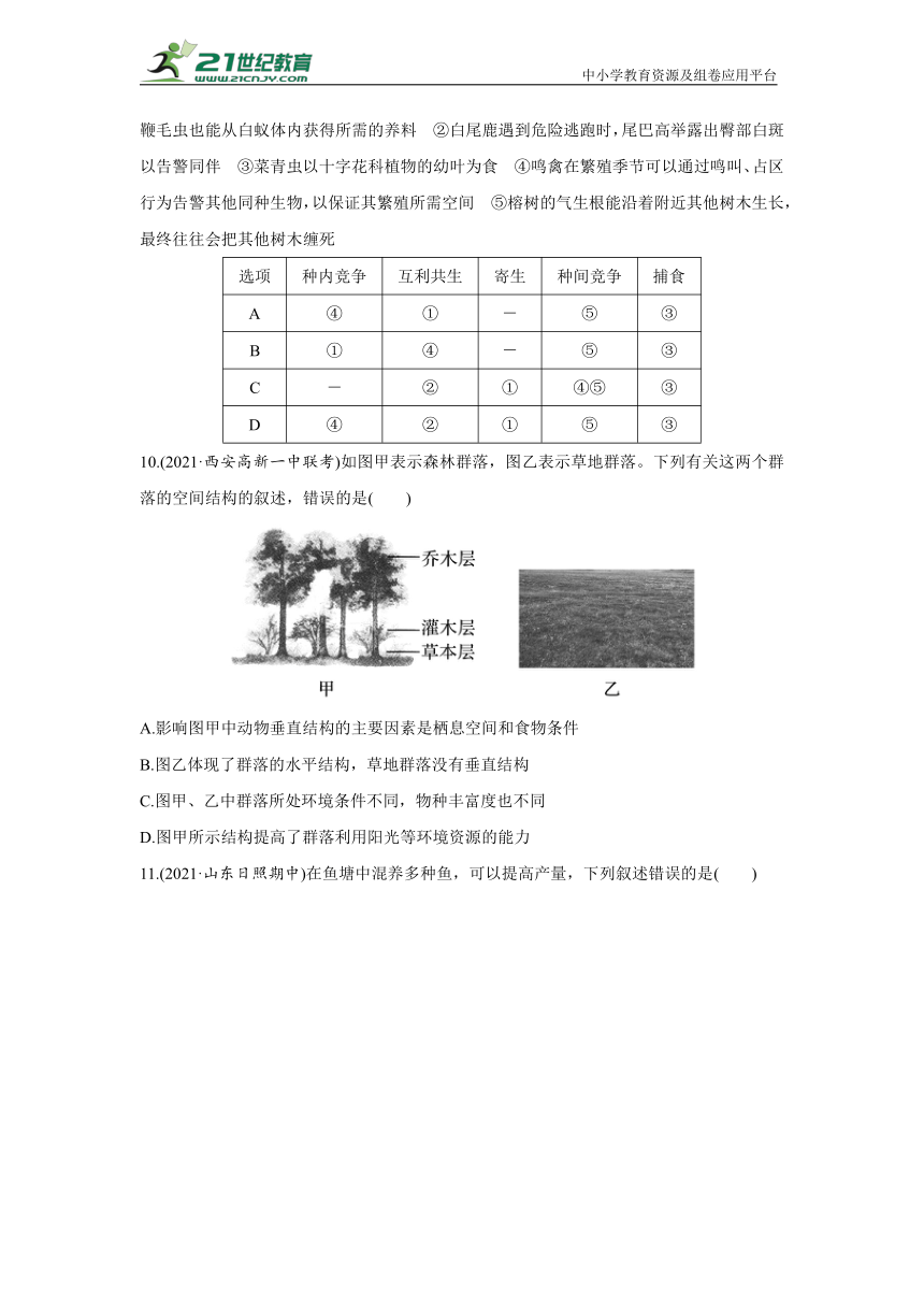 新人教生物选择性必修2《生物与环境》模块检测卷（Word版含解析）