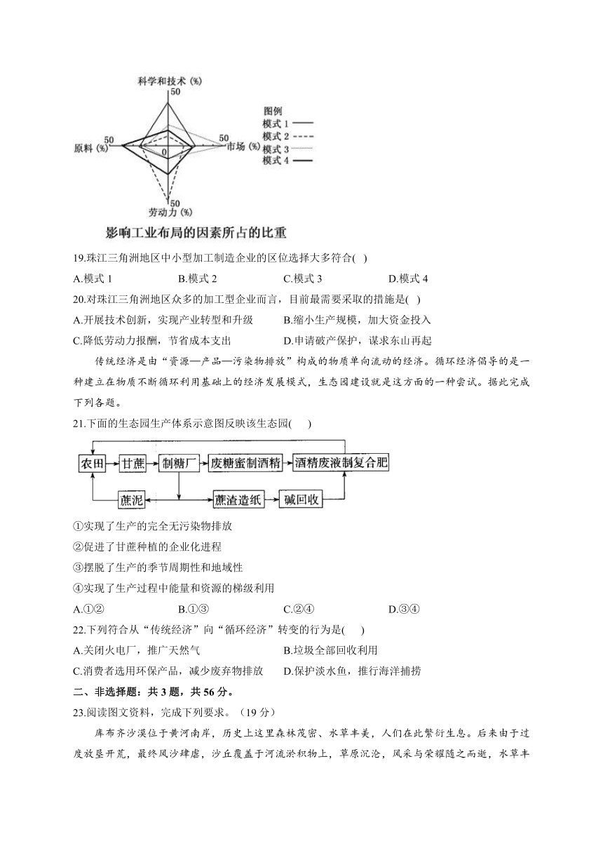 2021届高三下学期5月高考地理终极猜题卷 新高考版 江苏地区专用 Word版含解析