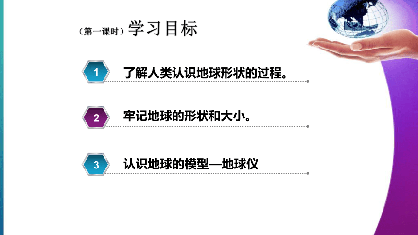 1.1地球和地球仪  第1课时  课件2022-2023学年中图版地理七年级上册(共39张PPT)