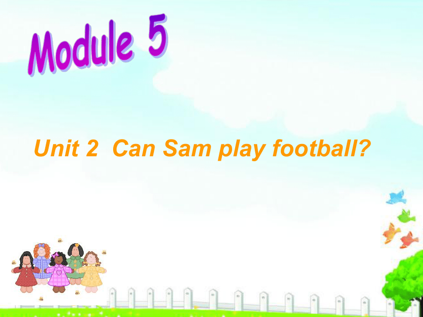 Module5 Unit 2 Can Sam play football？ 课件(共16张PPT)
